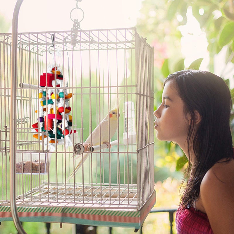 Rypet Bird Chewing Toy - Parrot Cage Bite Toys Wooden Block Bird Parrot Toys for Small and Medium Parrots and Birds - Image 5